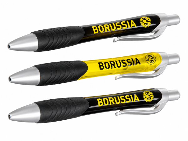 Borussia Dortmund BVB Kugelschreiber 3er Set